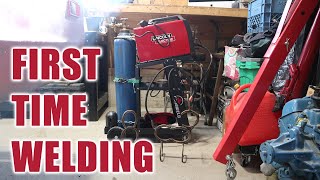 First Time Welding Lincoln Electric Mig Pak 180