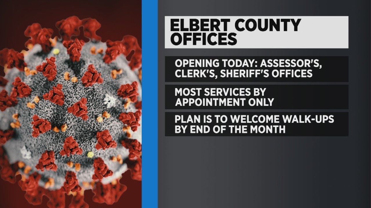Some Elbert County Offices Reopening