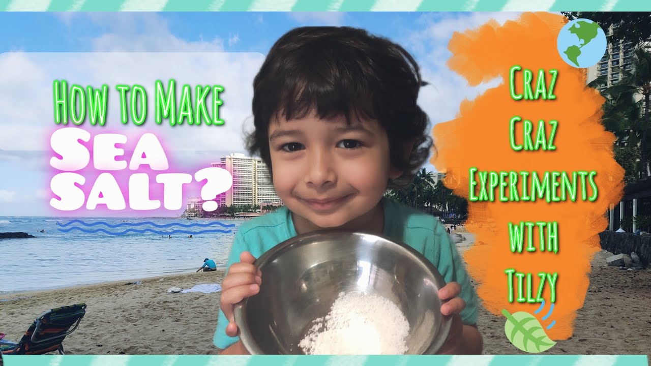 Experiment 14 How to make sea salt from sea water Science activities