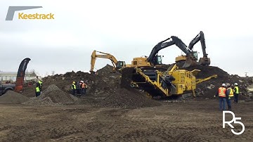Keestrack R5 impact crusher at 300 t/h