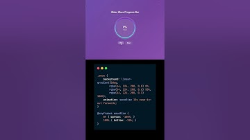 Satisfying Water Wave Progress Bar - Pure CSS Animation!  #water #waves