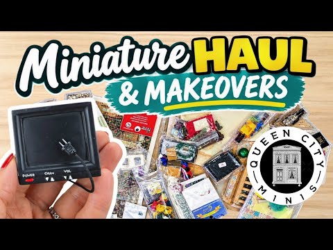 I'm at it again! Dollhouse Mini Haul & MAKEOVERS from Earth & Tree Miniatures