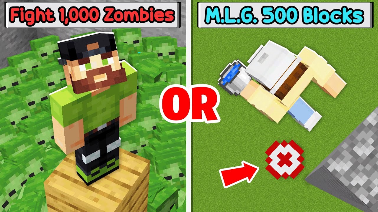 Beating Minecraft with Would You Rather…