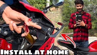 Lever Protector Install At Home In Our Bike | R15 V4 | Easy to install 🔥