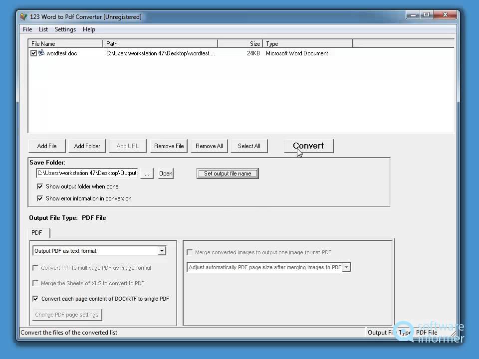 123 Word to Pdf Converter demonstration