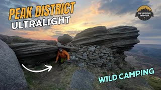 Peak District Ultralight Kinder Scout Wild Camping | Testing The Durston X Mid 1 Tent, Rab Muon 40