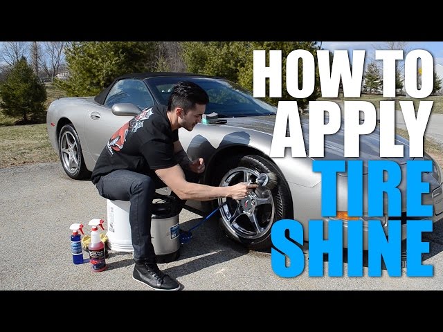 How to apply tire shine. #howto #diy #cleantok #meguiars #carhacks, #c, car detailing