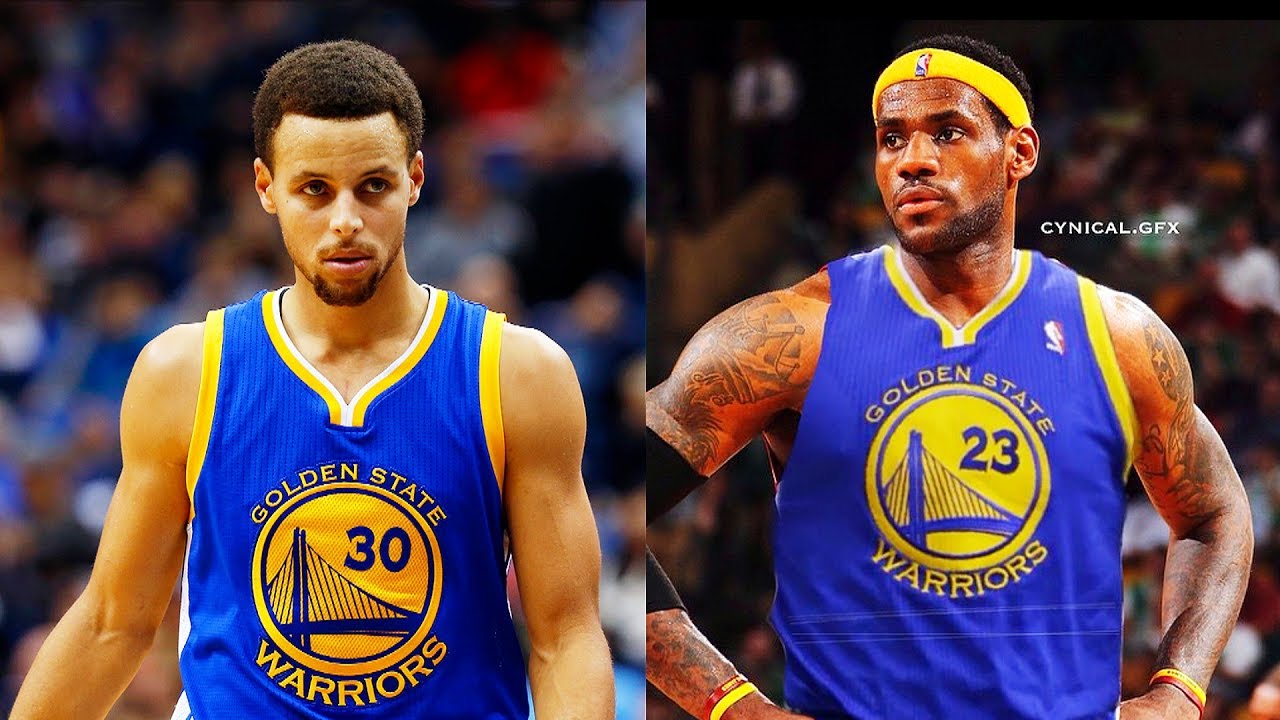 LeBron James and Stephen Curry on the 