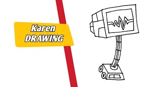 Karen Drawing From SpongeBob | How To Draw Karen From Spongebob Easy Steps | Spongebob Karen