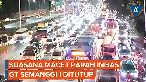 Macet Parah Sejumlah Titik Jakarta akibat GT Semanggi Ditutup