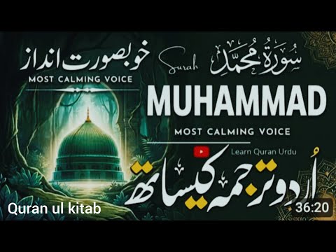 Surah Muhammad سورة محمد | Urdu & Hindi Translation | Beautiful Quran Recitation | Mansoor Ghaznavi