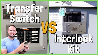 how to choose between a transfer switch vs interlock kit with power inlet box