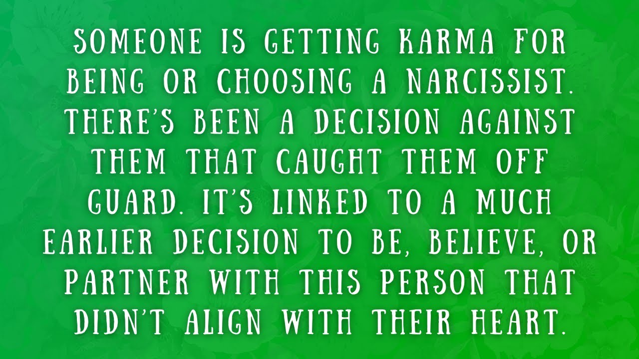 This karma is a culmination of someone’s prideful avoidance.