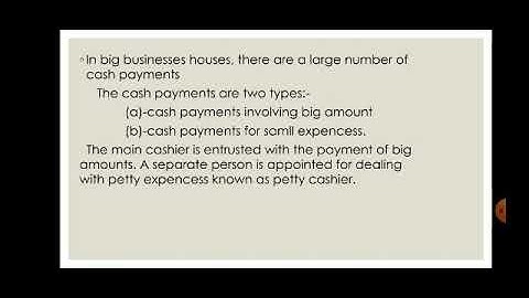 Internal check reg petty cash book