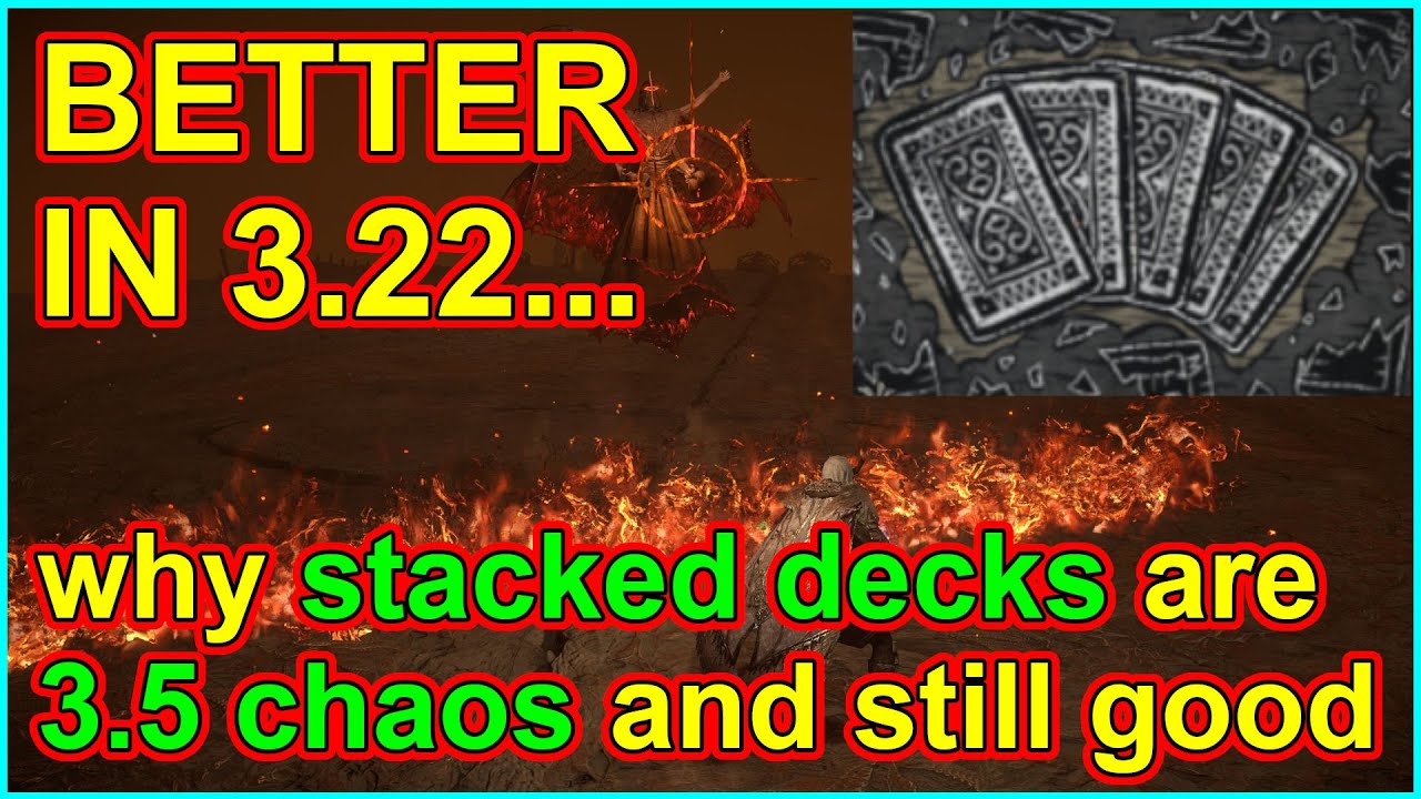 POE 3.22 Stacked Decks Are Expensive But Still Worth Opening At 3.5c