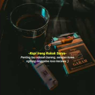 Story WA Kopi Hitam Rokok Surya