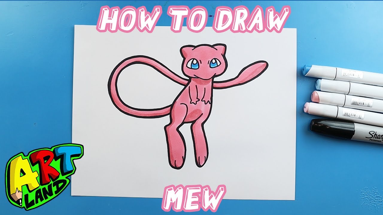 How to Draw.. Mew, Pokemon Cards!, How to Draw.. Mew, Pokemon Cards!  Mewwww! Hope this helps lol :D, By A Faraway Place