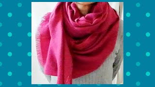 ♥幅広【ストール。マフラーのこなれた巻き方】 how to wear a winter scarf sophisticated