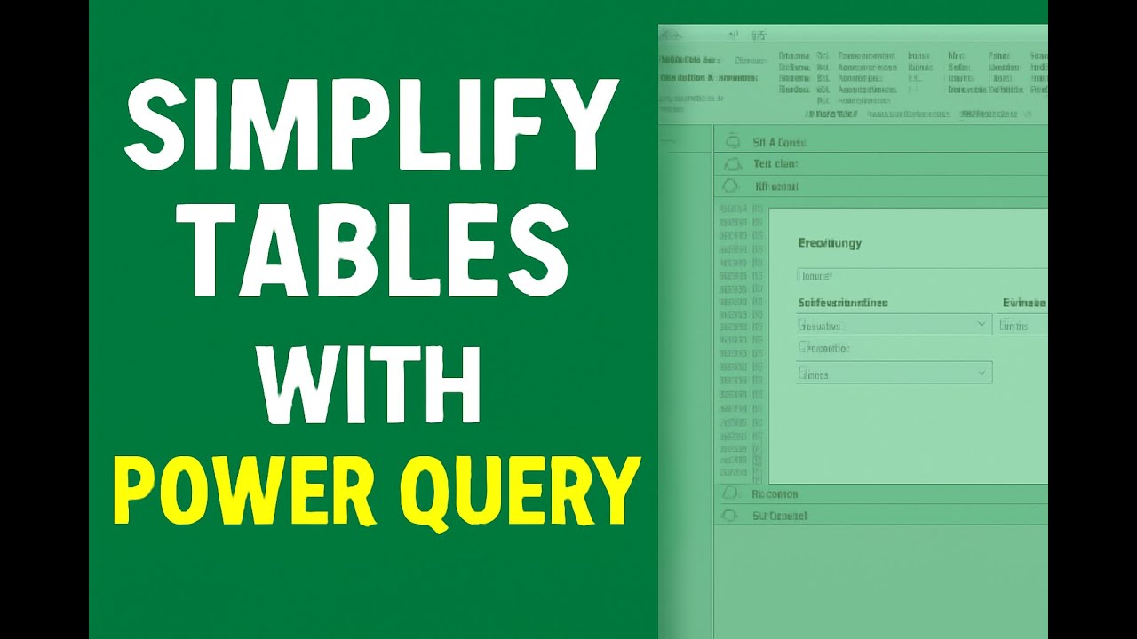 How to Simplify Complex Tables in Power Query by Unpivoting and ...