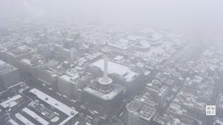 古都が一面の雪化粧に　京都で5年ぶりに積雪10センチ以上の大雪