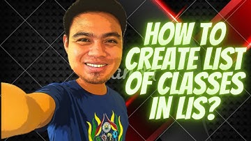 Create Classes in Learning Information System (LIS)