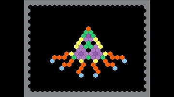 Hexapus #cellularautomata #mathart #algorithmicart #algorist #iterati