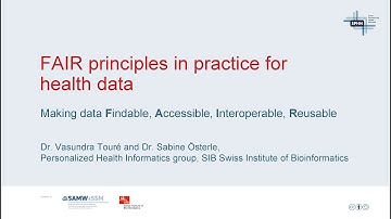 FAIR principles in practice for health data