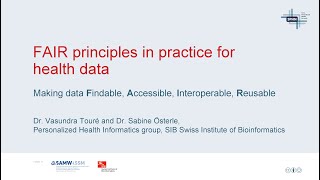 FAIR principles in practice for health data