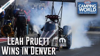 Leah Pruett takes first Top Fuel victory for Tony Stewart Racing