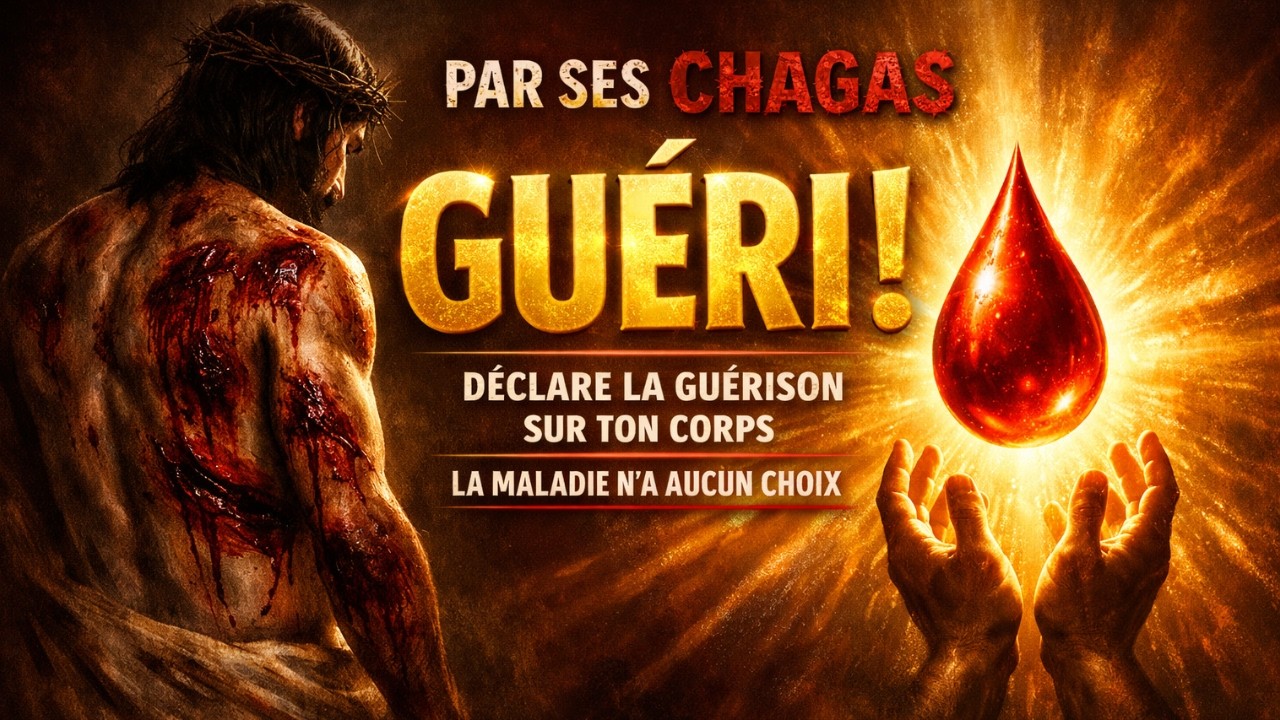 PAR LES CHAGAS DE JÉSUS, INVOQUE LE SANG ET DÉCLARE TA GUÉRISON AUJOURD'HUI