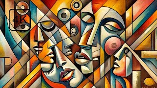 3 Hours of Picasso-Inspired Art with Vibrant Geometric Forms in 4K | TV Wallpaper | No Sound