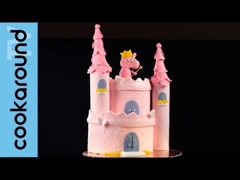 Torta castello con Peppa Pig Fatina / Pasta di zucchero