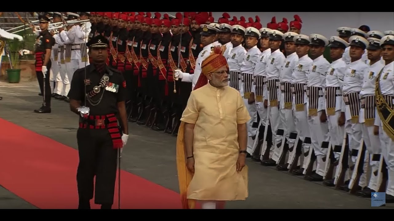 PM Modi at 71st Independence Day Celebrations at Red Fort, Delhi mp4