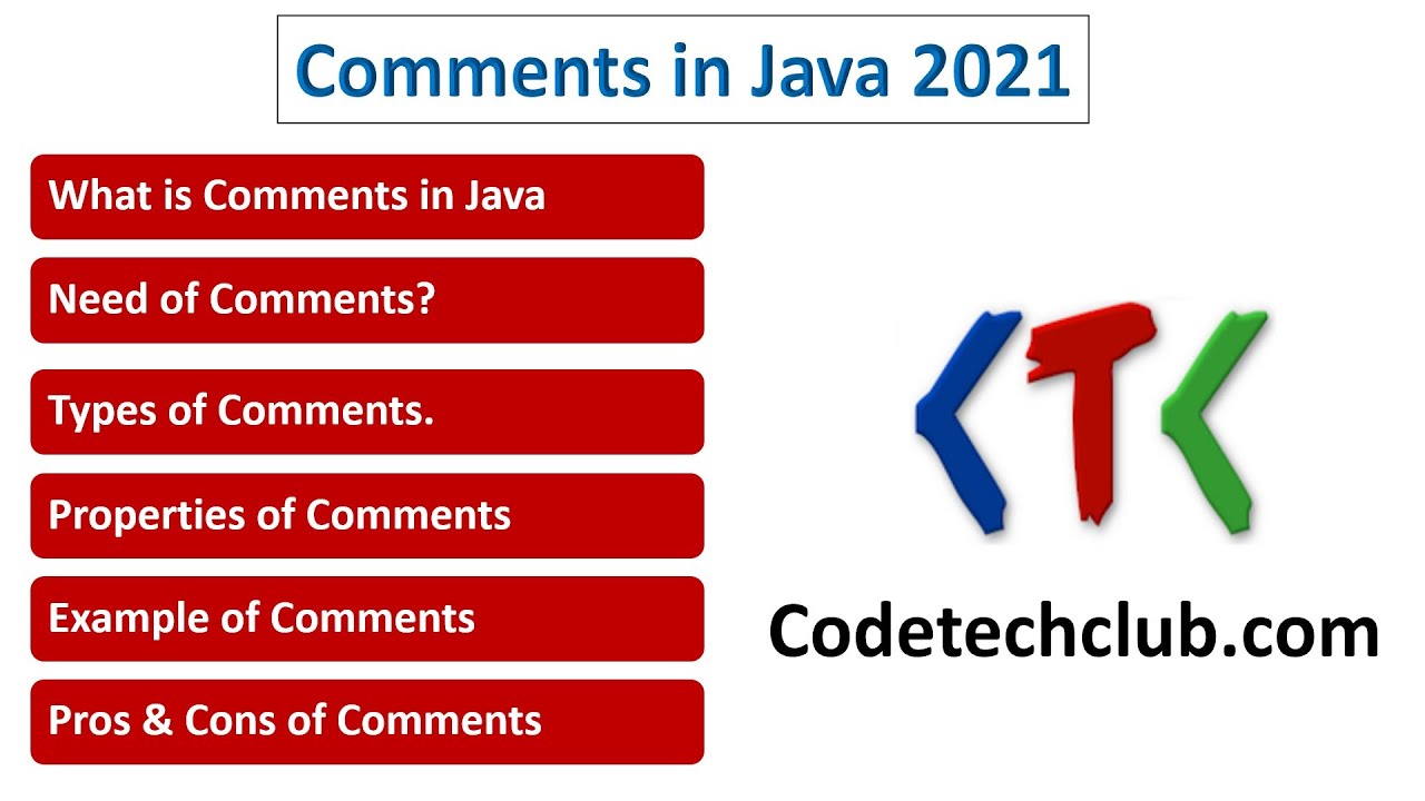 Comments in java - YouTube