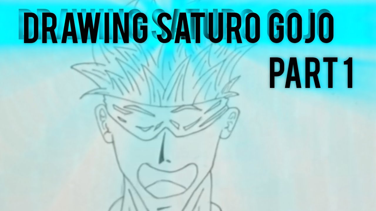How to draw Gojo - YouTube