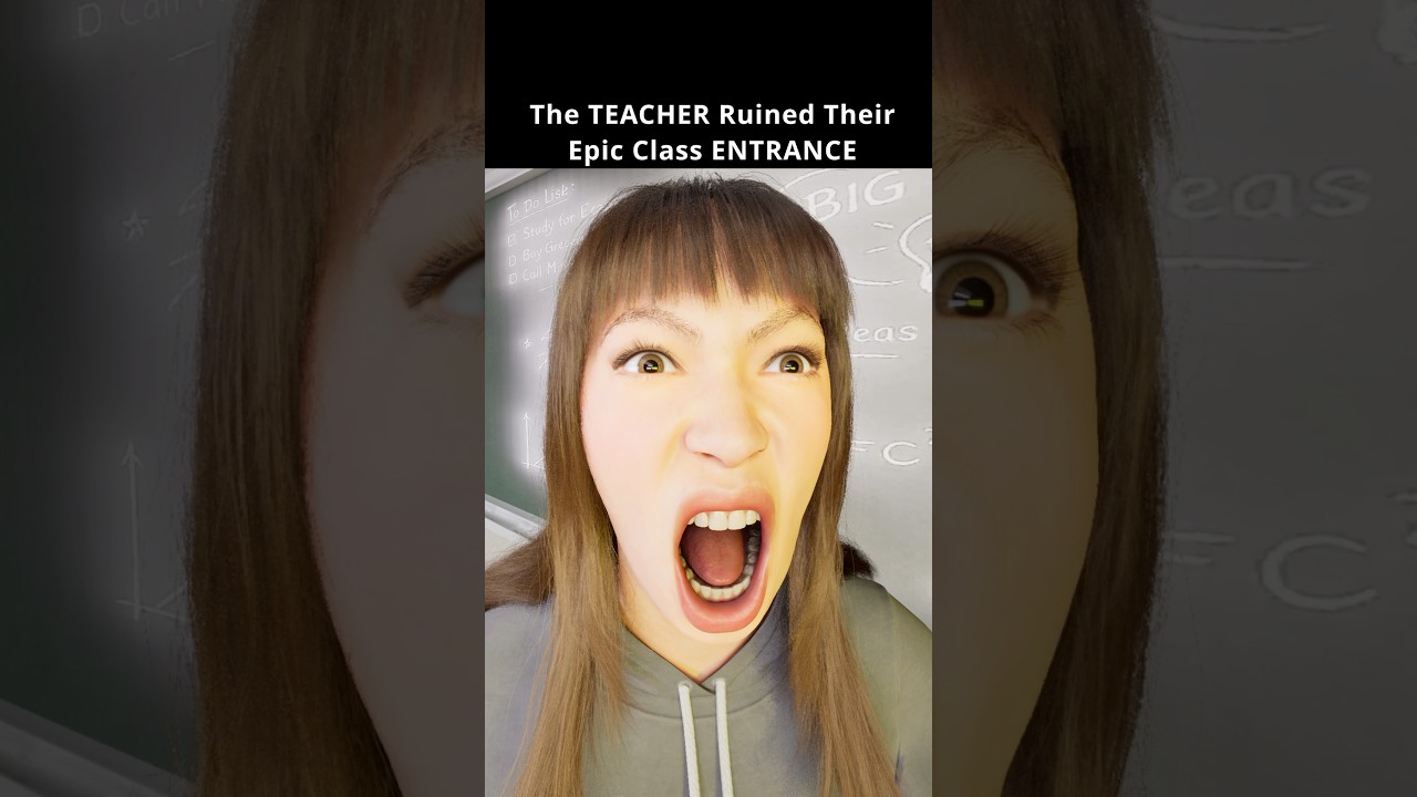 The TEACHER Ruined Their Epic Class ENTRANCE #shortsfeed #funny #story