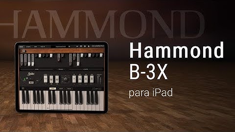 App Hammond B-3X 17 Factory Presets HQ (iPad5 - Zé Osório)