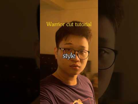 Tutorial how to style warrior cut on short asian hair