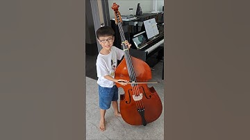 D major scale 1st attempt after 3 weeks with double bass