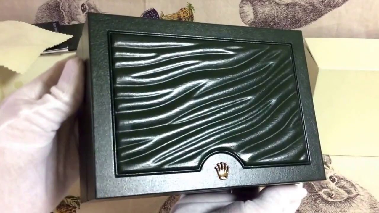 ROLEX WATCH BOX,ROLEX S.A-GENEVE SUISSE 39139.04 - YouTube