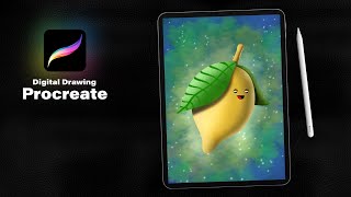 Lemon | Digital Drawing with Procreate #procreate #illustrator #drawing #lemon screenshot 3