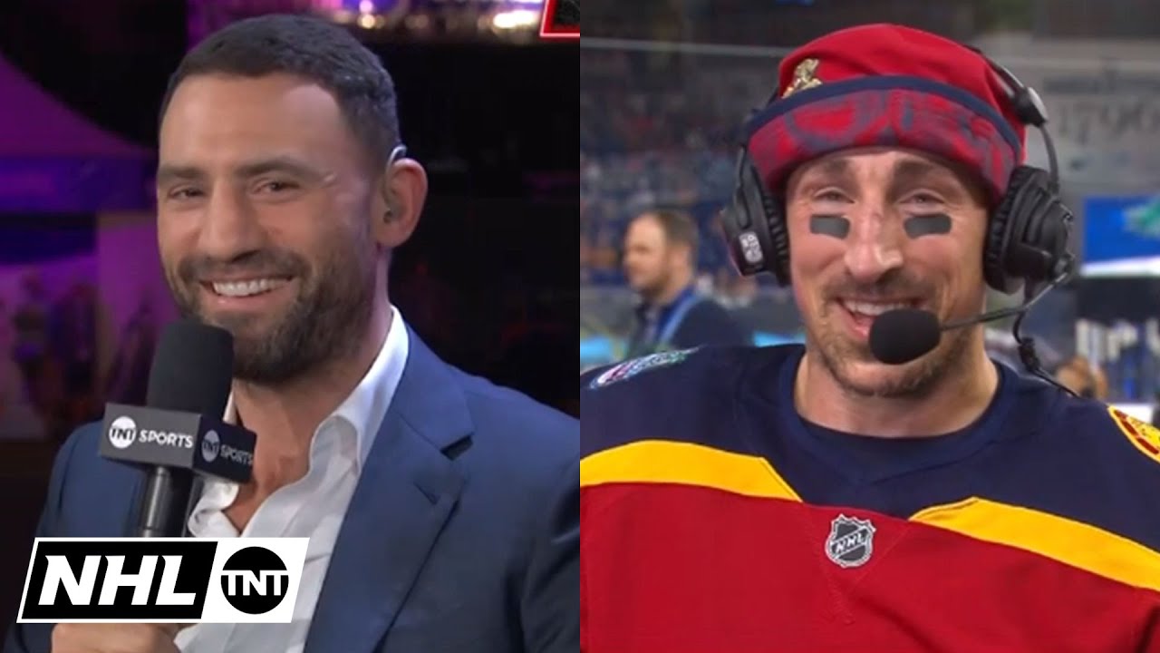 Biz & Marchand Chirp Each Other at the Winter Classic 😂 | NHL on TNT