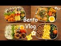 Bento Vlog | Minced meat cutlets / Chili chicken / Teriyaki Mayo chicken | a week of lunch boxes