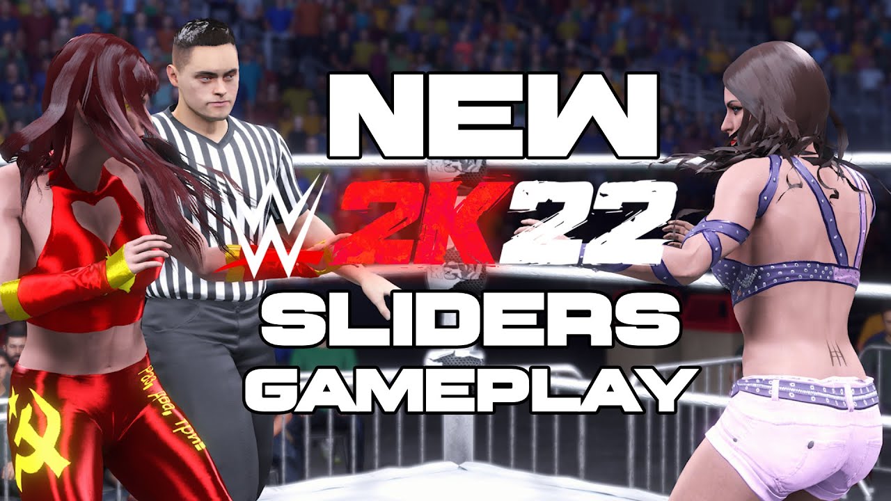 WWE 2K22 Updated Sliders Gameplay (Bella Durov vs Sky Outlaw) YouTube