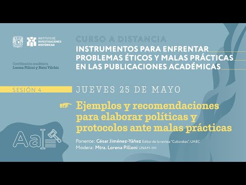 4/4 Instrumentos para enfrentar problemas éticos y malas prácticas en las publicaciones académicas