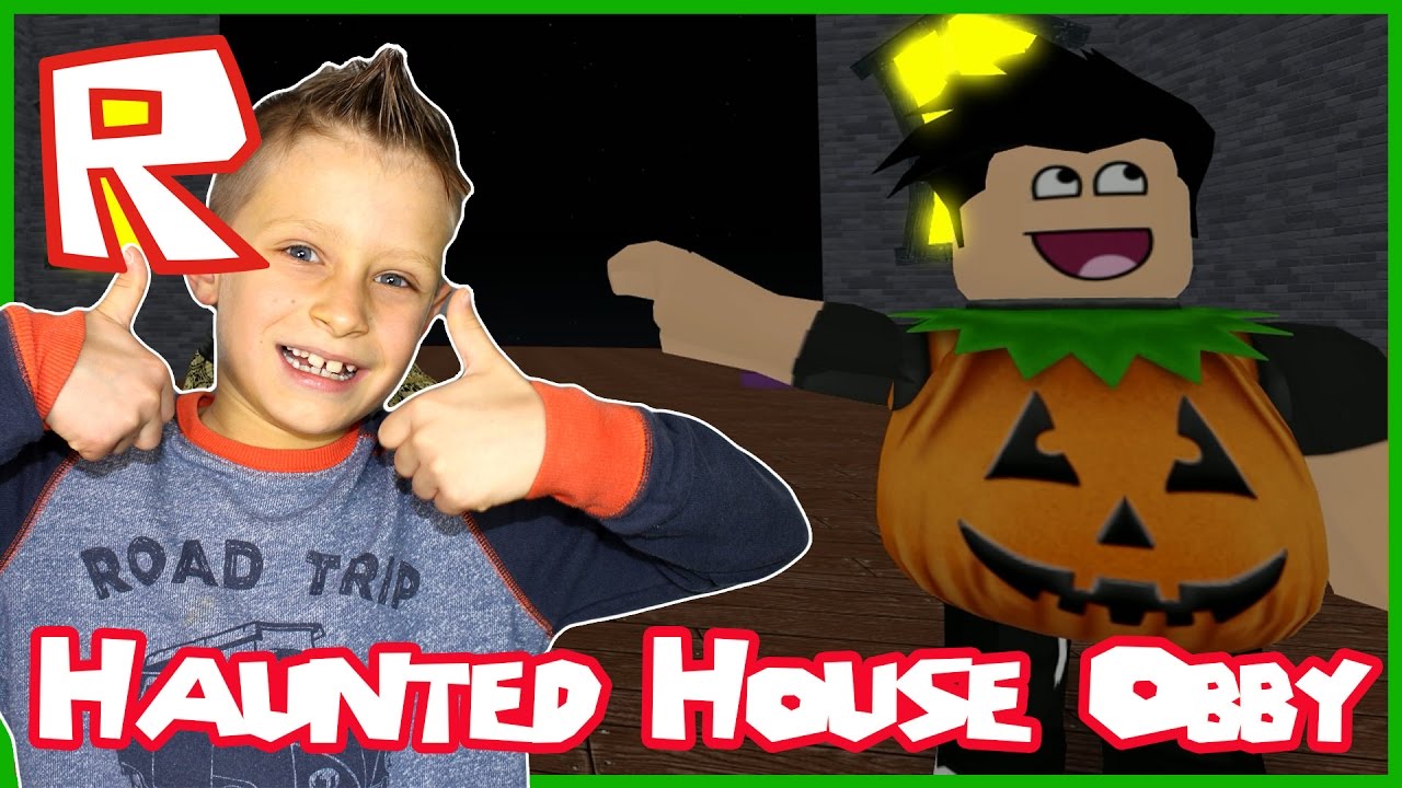 The Haunted House Obby Halloween Ghosts Roblox Youtube