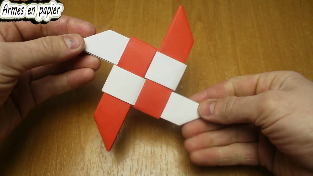Comment faire un shuriken à partir de papier. Origami shuriken. Armes