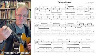 Golden Brown - The Stranglers (Guitar tutorial FAST-SLOW-FAST)
