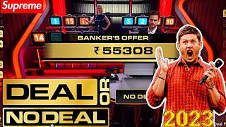 $55308 DEAL OR NO DEAL LIVE GAME SHOW | 2023 DEAL OR NO DEAL CASINO GAME | REAL CASH GAME#tokyo07yt screenshot 3