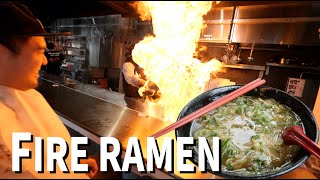 Japan's MOST DANGEROUS Food Invention🔥 FIRE RAMEN at Menbaka, Singapore